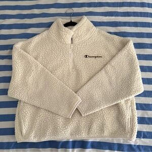 Champion Cream Sherpa Fleece Jacket